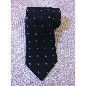 Embassy Row Neck Wear Men's Tie 100% Silk (Pre-Owned) Color Black